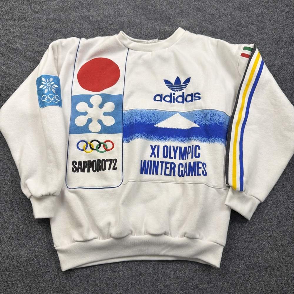 Vintage Adidas Olympic Winter‎ Games Japan Sapporo 72' Crewneck Sweatshirt
